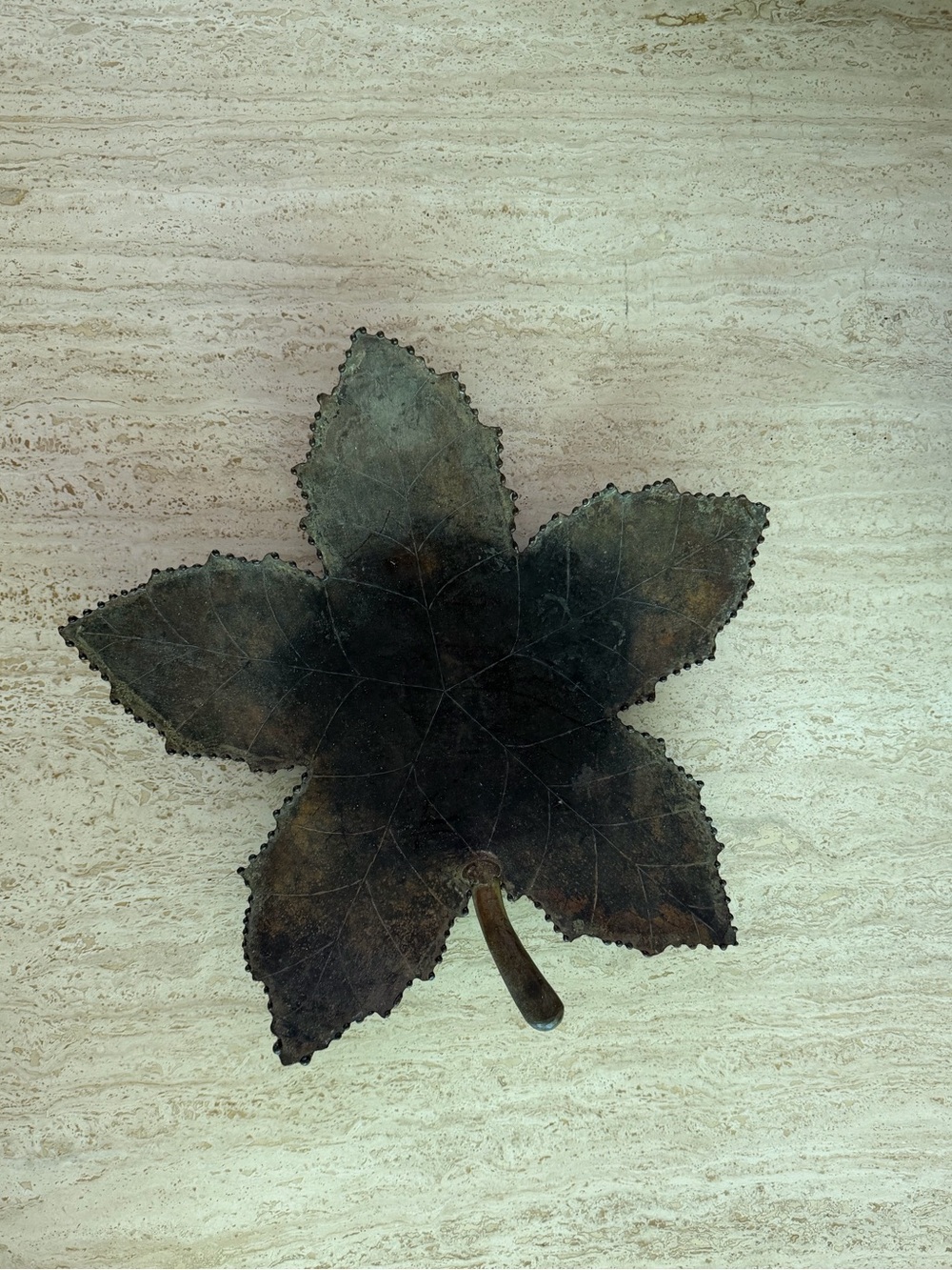 Vintage Metal Leaf Tray